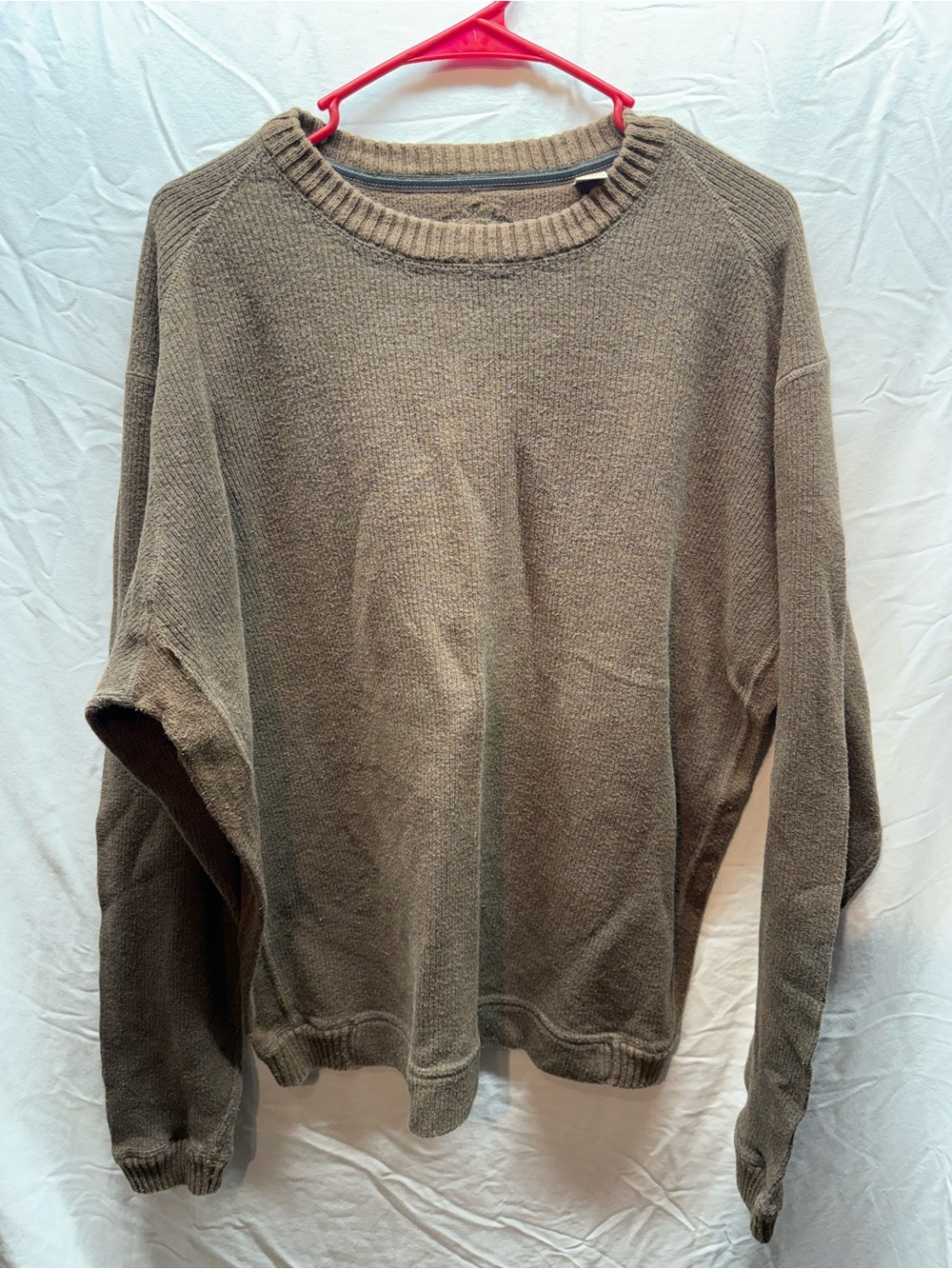 Tommy Bahama Men’s Brown Cotton Crewneck Sweater – Size XL
